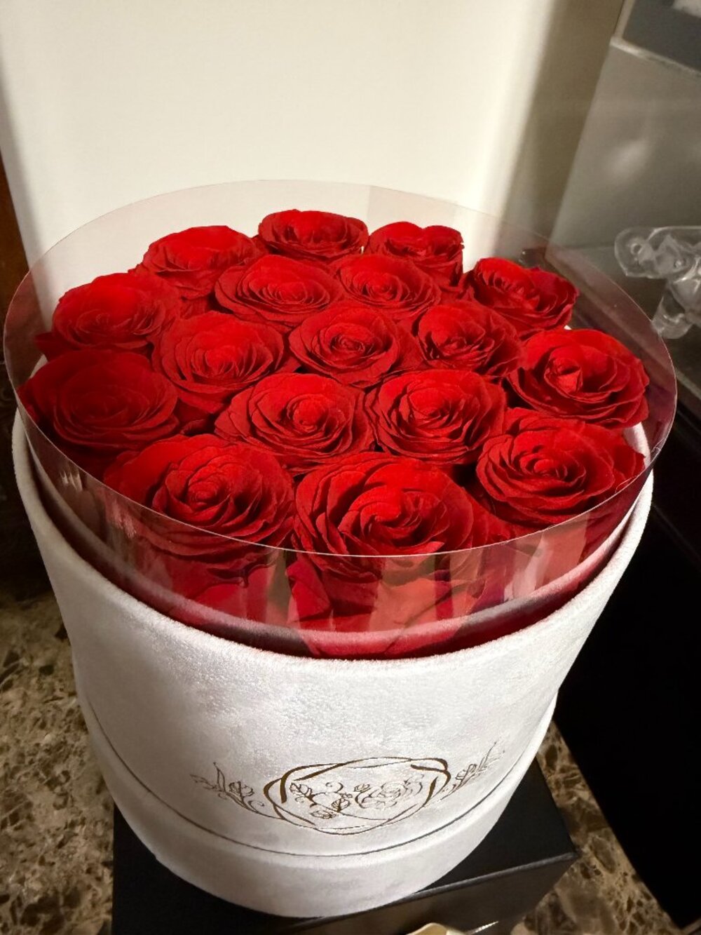 Preserved Real Red Roses (scented)